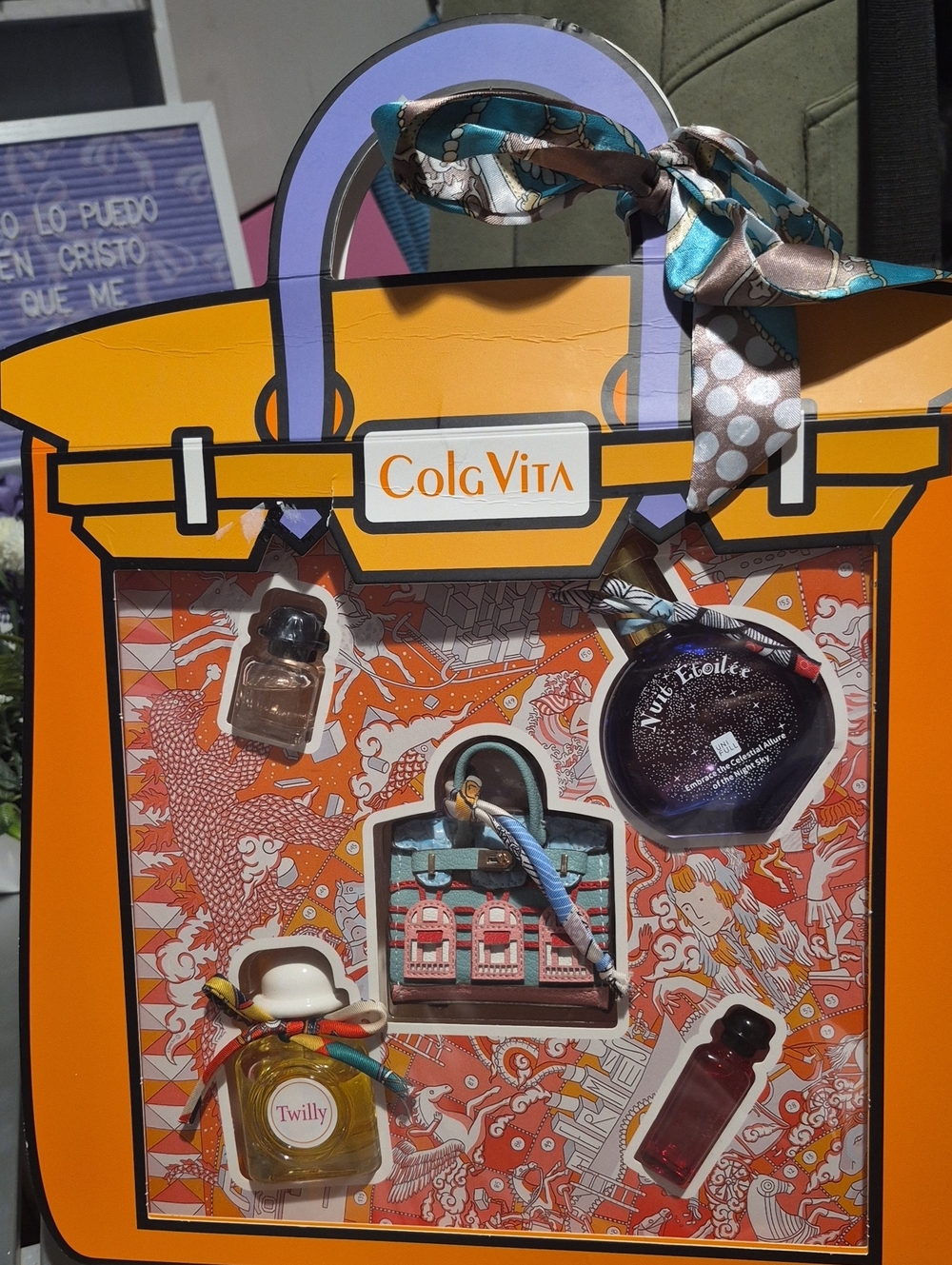 Orange & Teal Gift Set - Women's Fragrance and Accessories